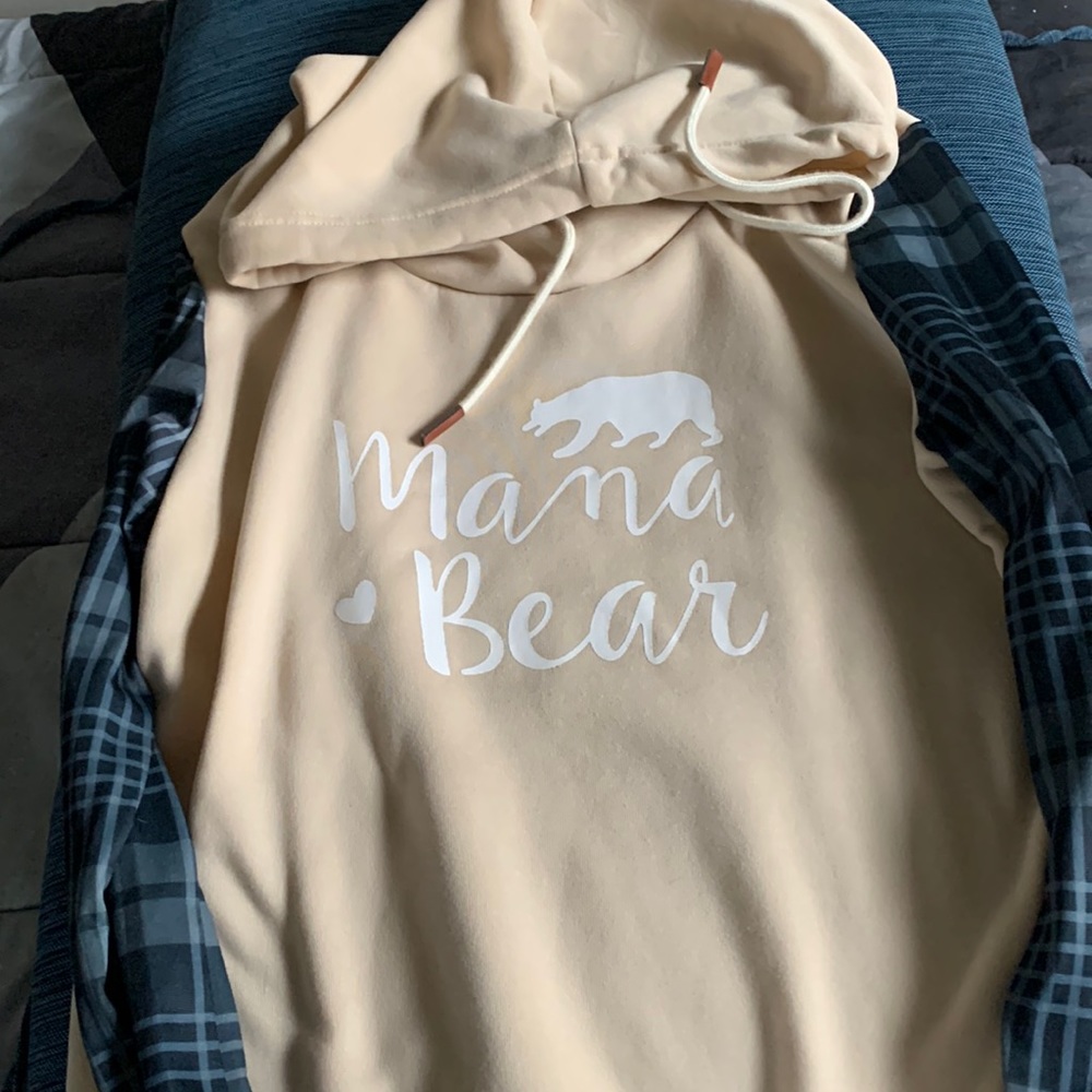 Womens   Hoodie. Mama Bear decal
